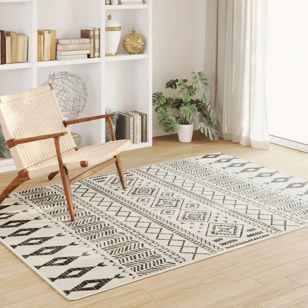 vidaXL Tapete pelo curto antiderrapante int./ext. 160x230 cm multicor
