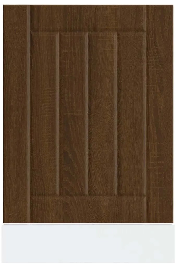 Painel máquina lavar louça deriv. de madeira carvalho castanho