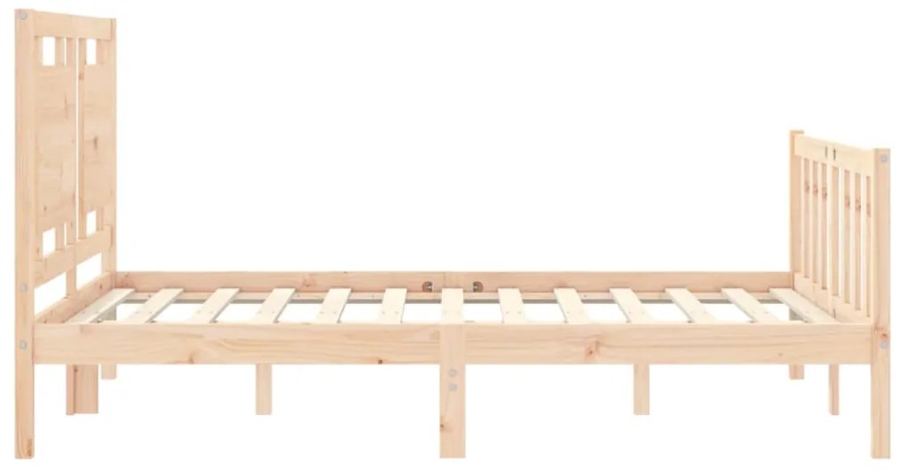 Cama sem colchão 140x200 cm madeira de pinho maciça