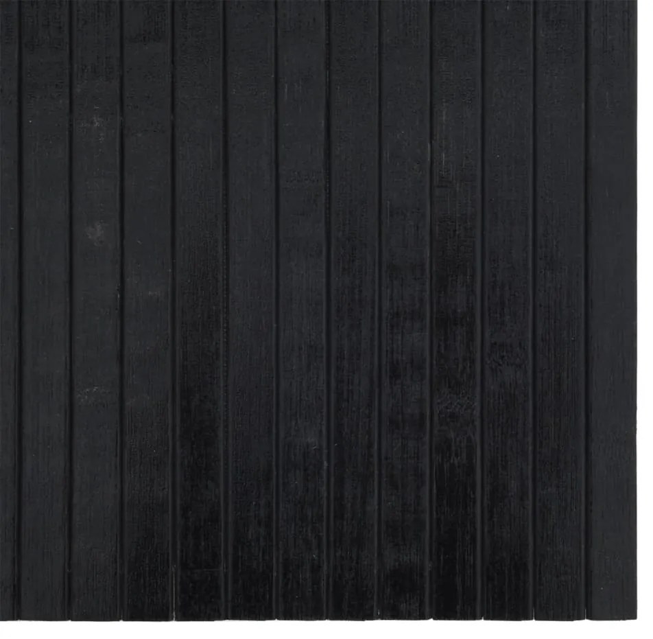 Tapete retangular 70x100 cm bambu preto
