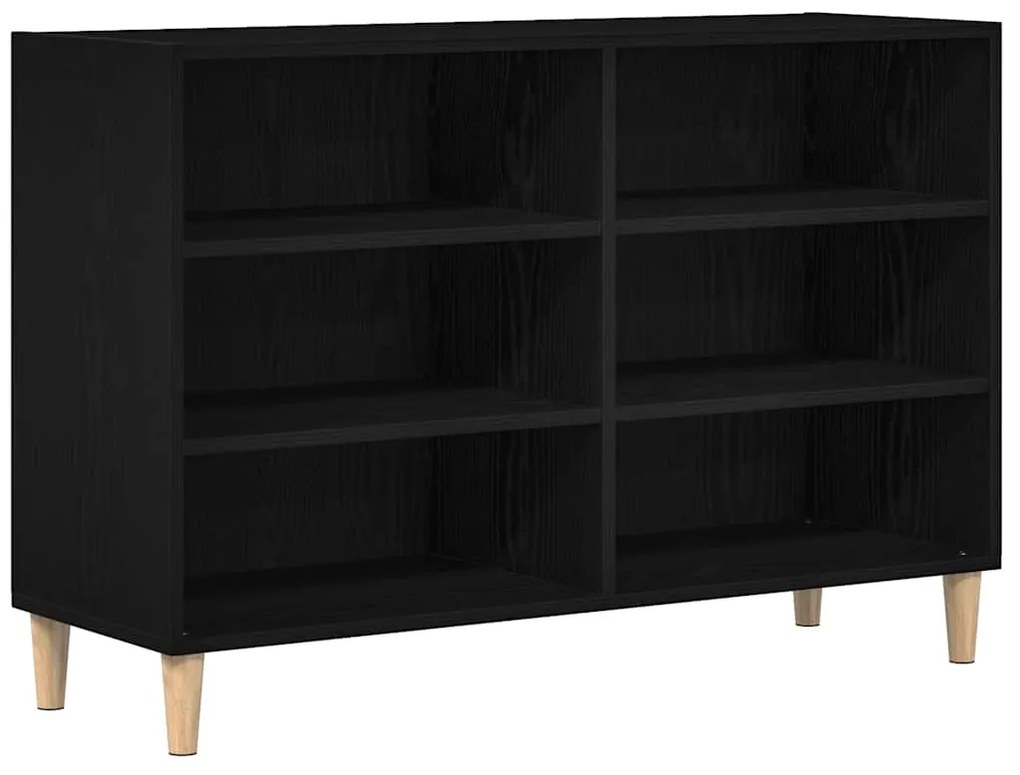 Buffet vidaXL Preto Carvalho 103,5x35x70 cm Madeira de Engenharia