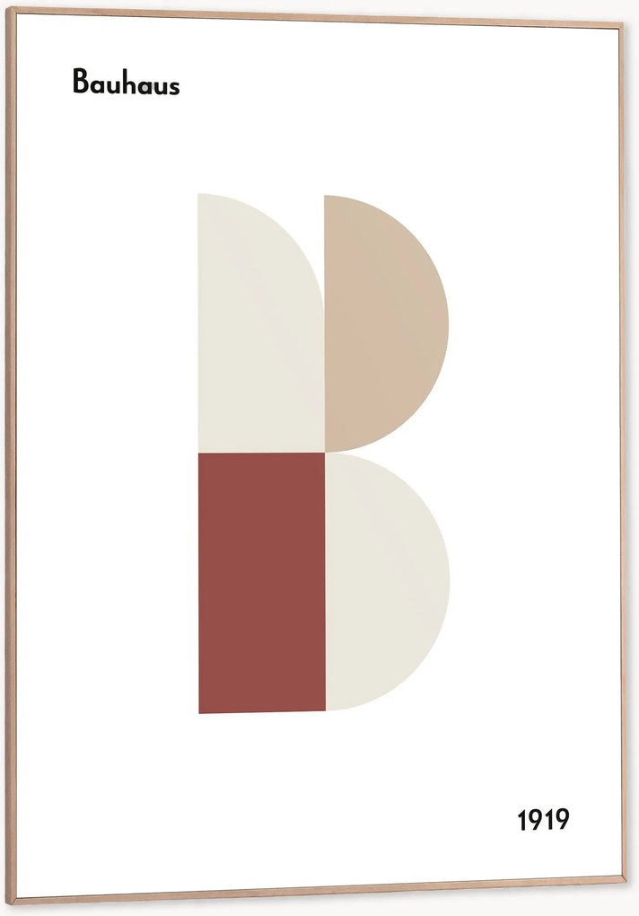 Impressão digital emoldurada Bauhaus Capital