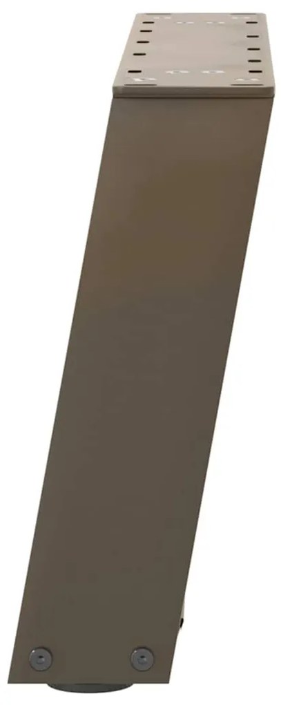 Pés para mesa de centro em formato de U, 2 peças, aço natural, 50x(30-