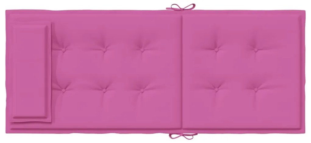 Almofadões p/ cadeira encosto alto 6 pcs tecido oxford rosa