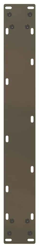 Pés de mesa de bar em forma de U, 2 peças, aço natural, 60x(90-91) cm,