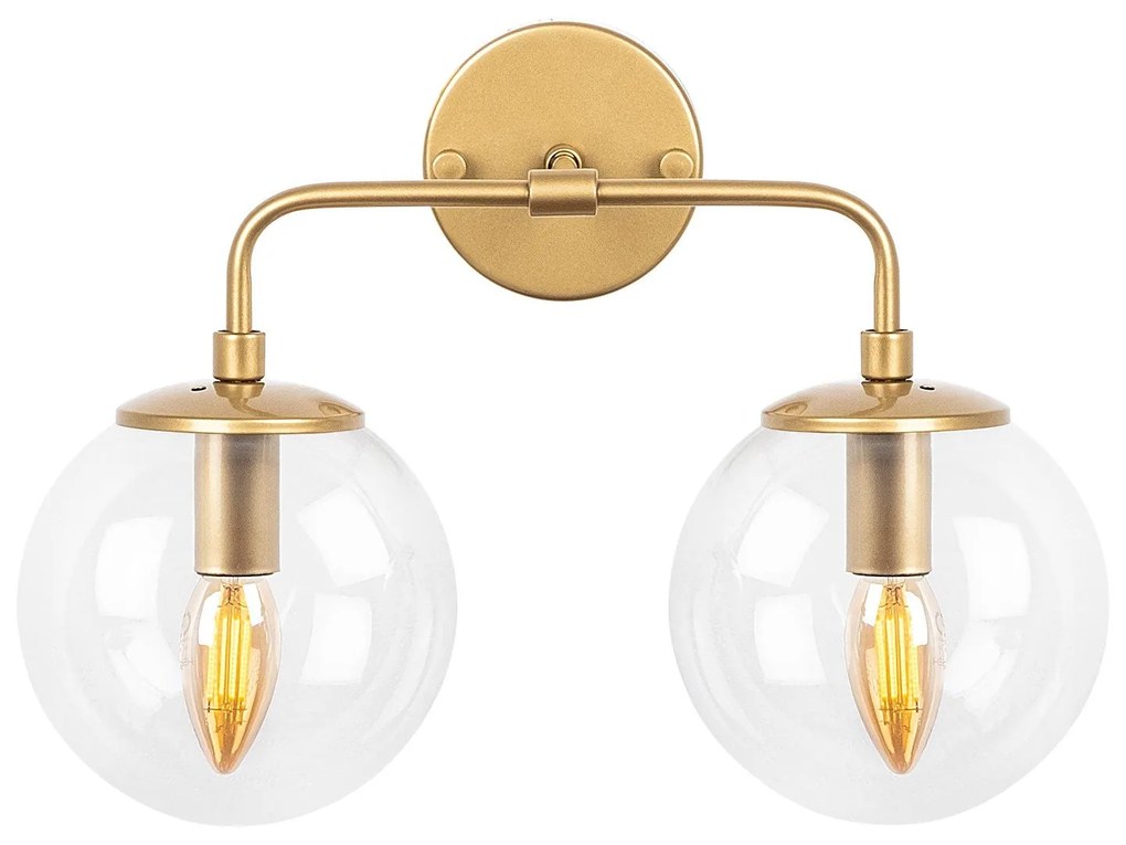 Aplique de Parede Horn – Dourado – 37 x 21 x 27 cm