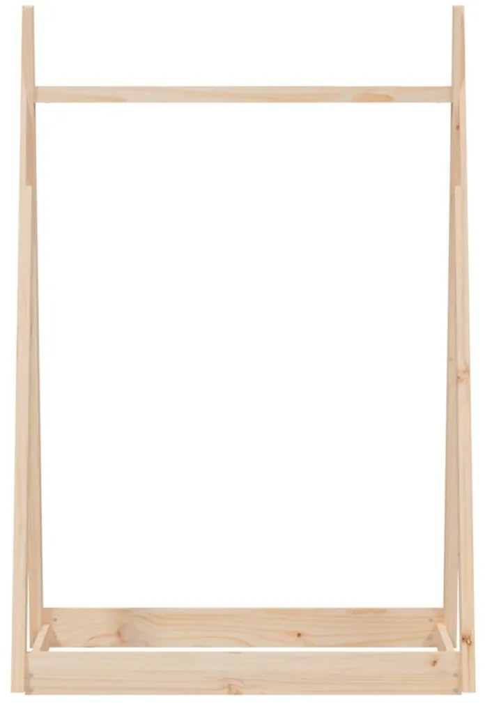 Suporte para roupas 100x45x150 cm madeira de pinho maciça