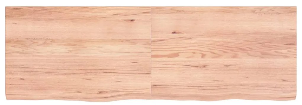 Tampo de mesa 120x40x(2-4) cm carvalho tratado castanho-claro