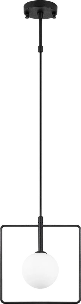 Candeeiro de Teto Geometri – Preto e Branco – 22 x 12 cm