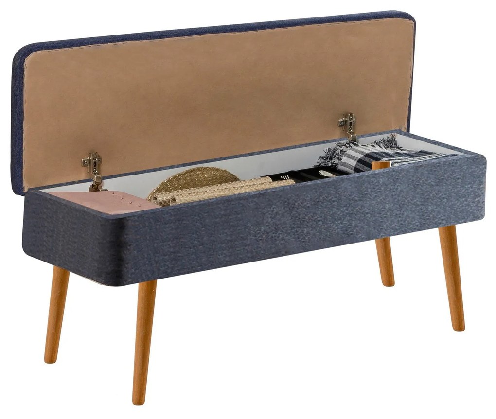 **** Conjunto de Mesa de Jantar Extensível Vina – Pinho Atlântico Azul
