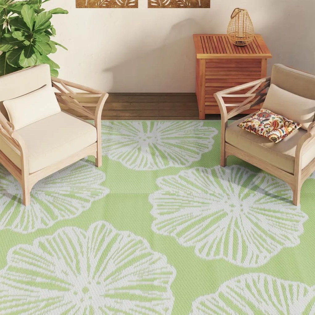 Tapete de exterior 190x290 cm ARAKIL PP Verde