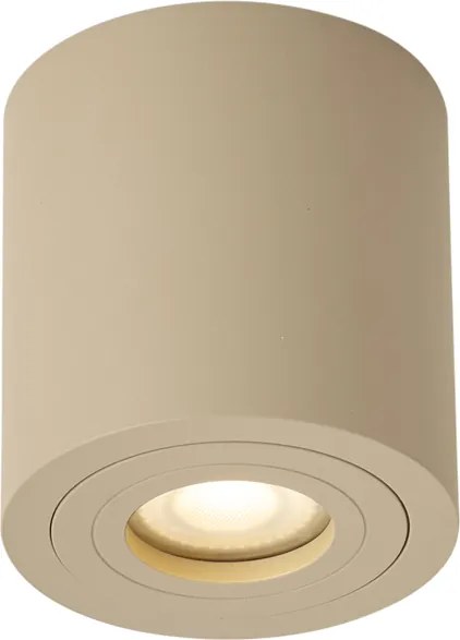 Foco de Teto Moderno Taupe GU10 50mm IP44 - Capa