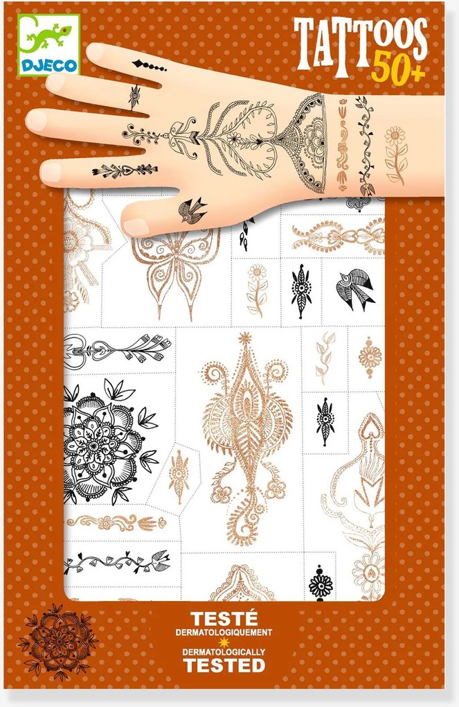 Tatuagens DJECO para criança laranja