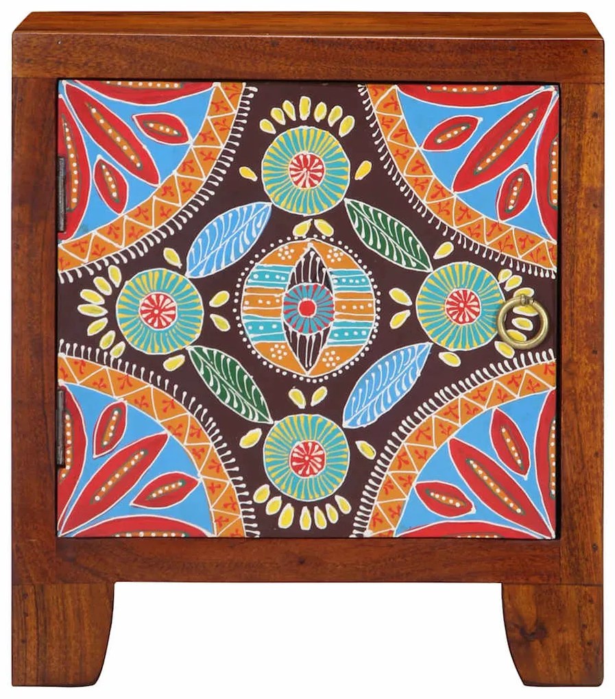 Mesa de cabeceira 40x30x45 cm madeira de acácia maciça