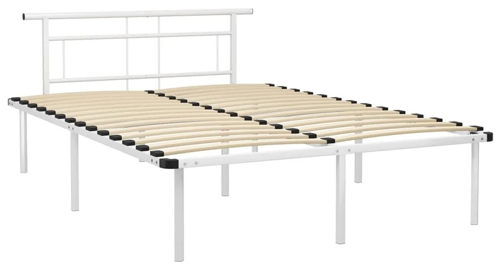 Estrutura de cama em metal 140x200 cm branco