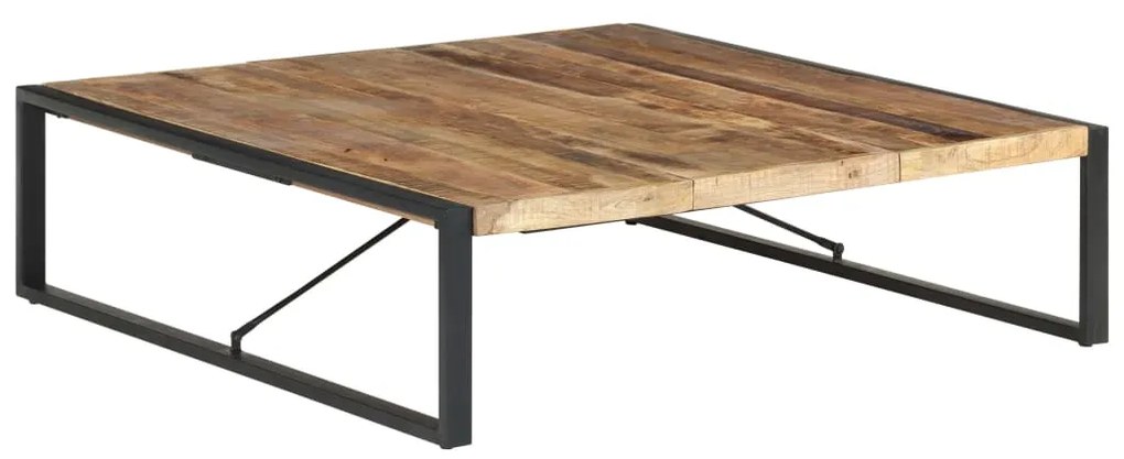 vidaXL Mesa de centro 140x140x40 cm madeira de mangueira áspera