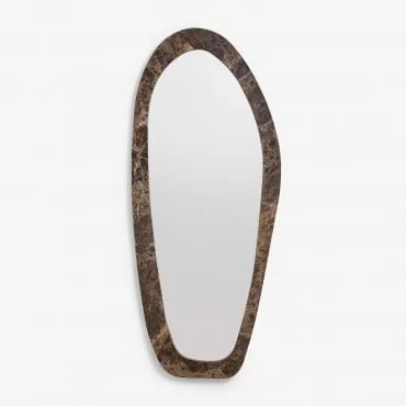Espelho De Parede Irregular Em Pedra Natural Urkiz Mármore Castanho Emperador & 70 X 165 Cm - Sklum