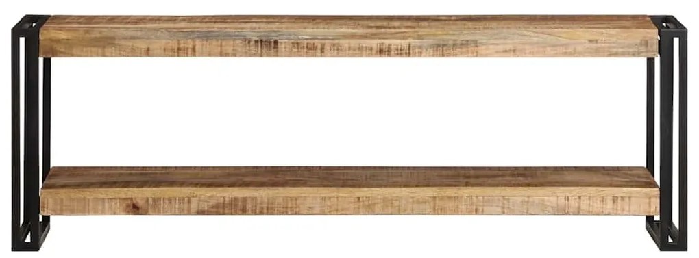 Móvel de TV 120x30x40 cm madeira de mangueira áspera