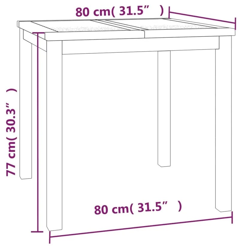 3 pcs conjunto de jantar para jardim madeira de teca maciça