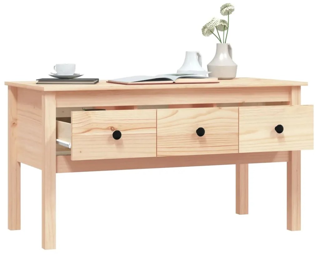 Mesa de centro 102x49x55 cm pinho maciço