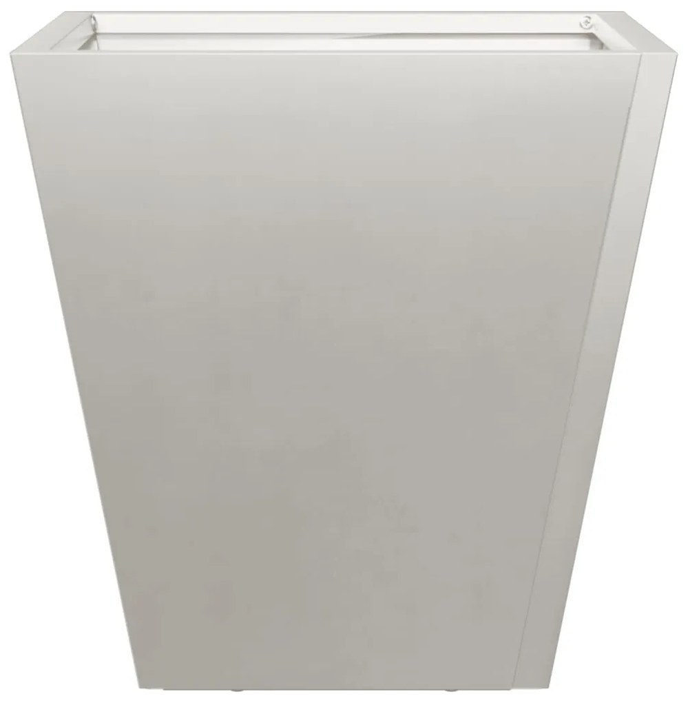 Vaso/floreira de jardim 2 pcs 30x30x30 cm aço inoxidável