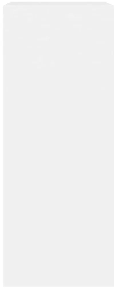 Estante com 2 prateleiras 60x30x76,5 cm contraplacado branco