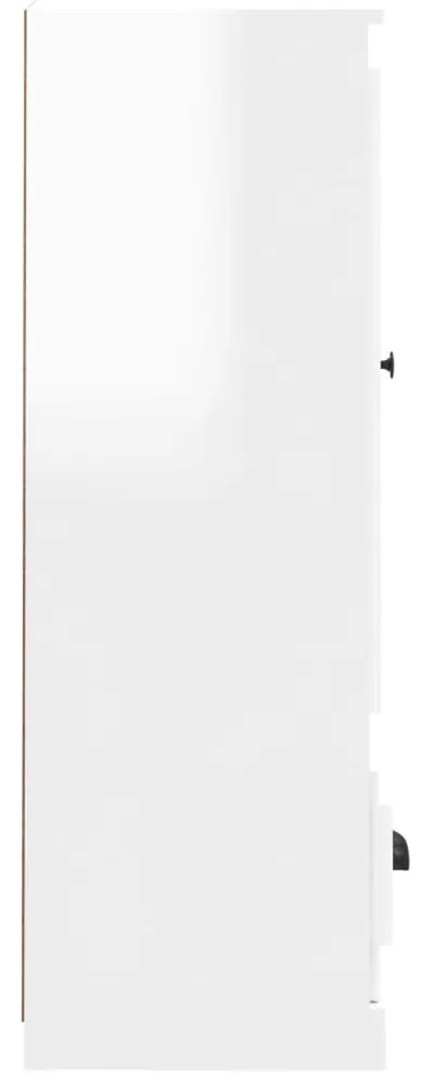 Aparador alto 36x35,5x103,5 cm deriv. madeira branco brilhante