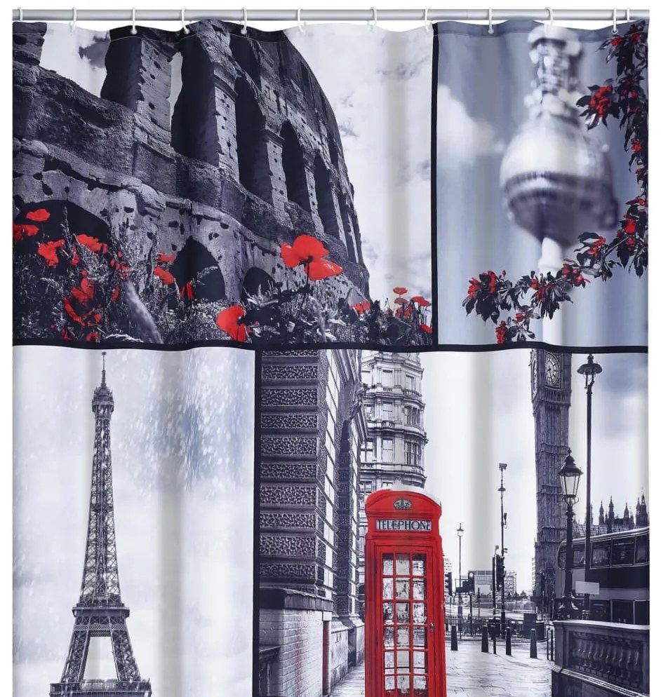 RIDDER Cortina de duche Attractions 180x200 cm