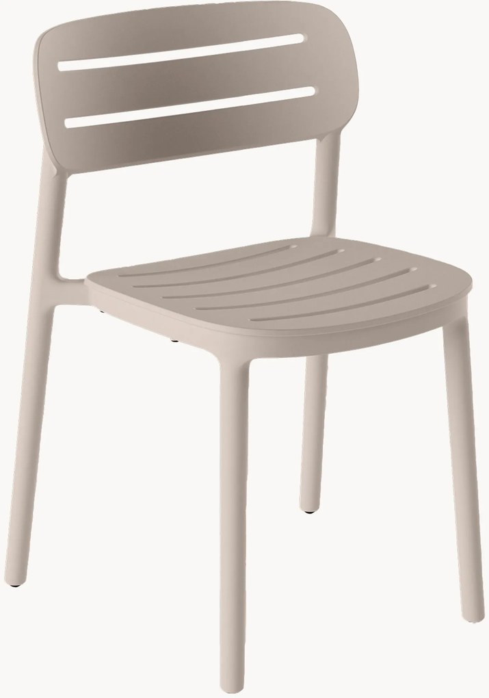 Cadeiras de jardim empilháveis Croisette, conjunto de 4