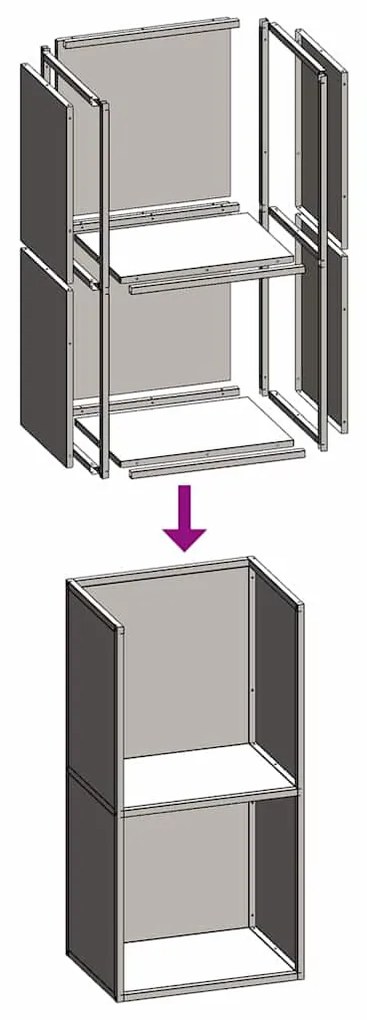 Suporte para lenha 40x30x80 cm aço laminado a frio branco