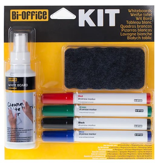 Kit para Quadro Branco Magnético e Não Magnético – Bi-Office