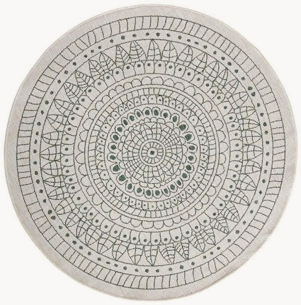 Tapete redondo reversível para interior e exterior Porto