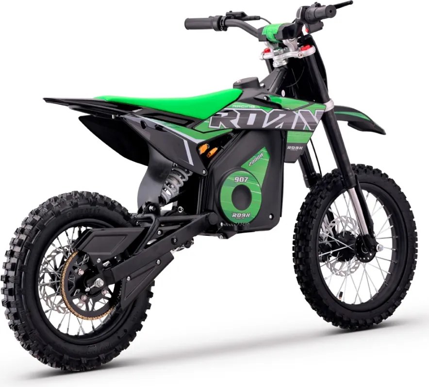 Mini moto elétrica para crianças velocidade até 50 km/h C/Limitador 907 2000W 48V 13Ah Litio Verde