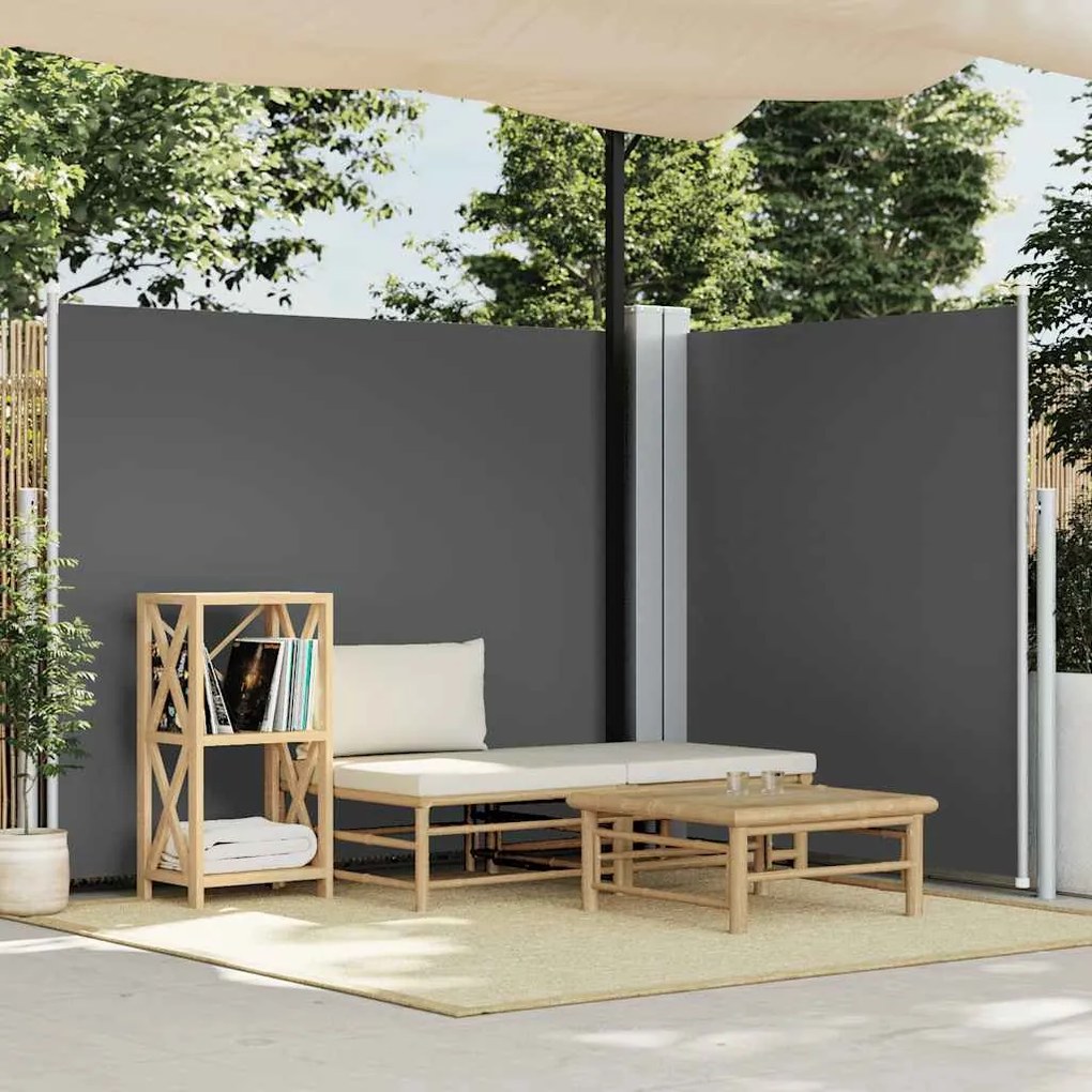 Toldo lateral retrátil 180x600 cm antracite