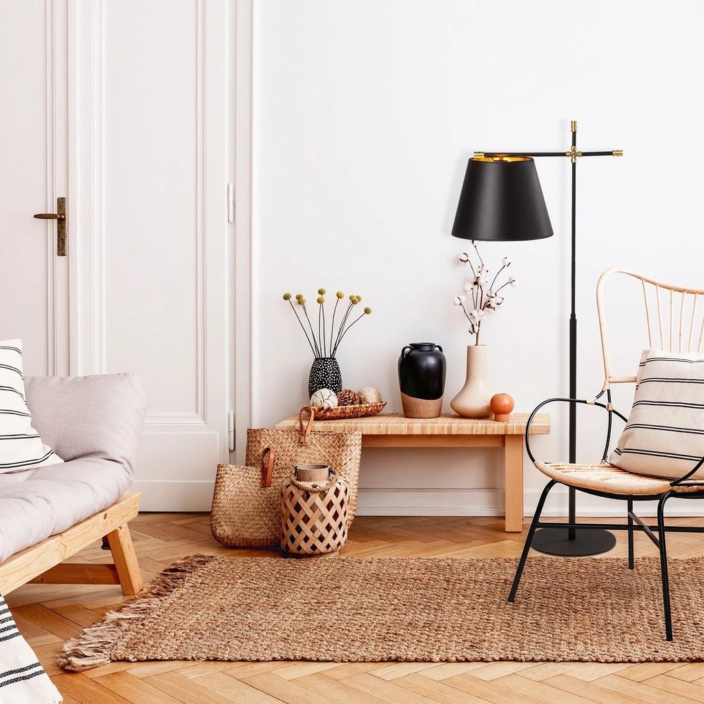 Candeeiro de Pé Assos – Preto – 50 cm x 120 cm