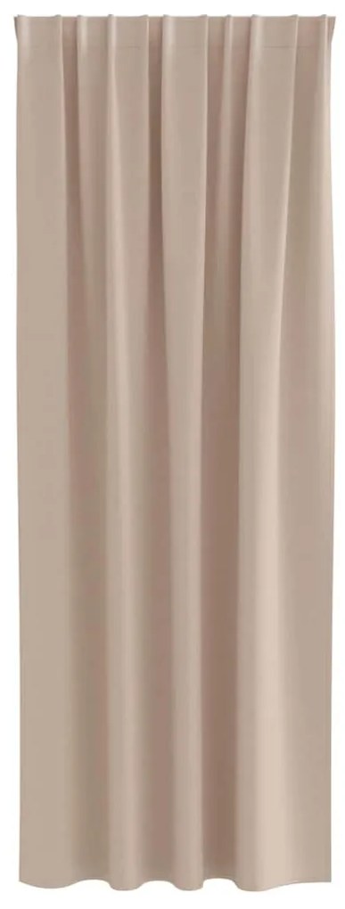 Cortinas 2 pcs Cinzento-acastanhado 245 x 140 cm Poliéster