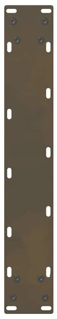 Pés de mesa de bar em aço natural, 2 peças, 40x (100-101) cm, aço