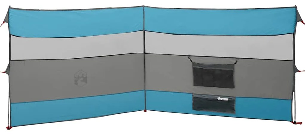 Corta-vento de campismo 340x130 cm impermeável azul
