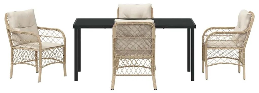 Conjunto de Jantar de Jardim com 5 Peças da , com Almofadas Beiges em
