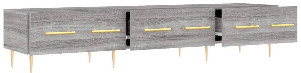 Móvel de TV 150x36x30 cm derivados de madeira cinzento sonoma