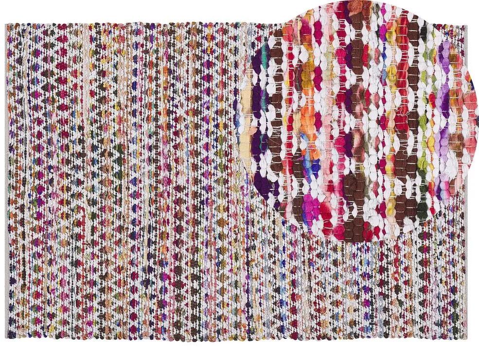 Tapete em algodão multicolor 140 x 200 cm ARAKLI Beliani