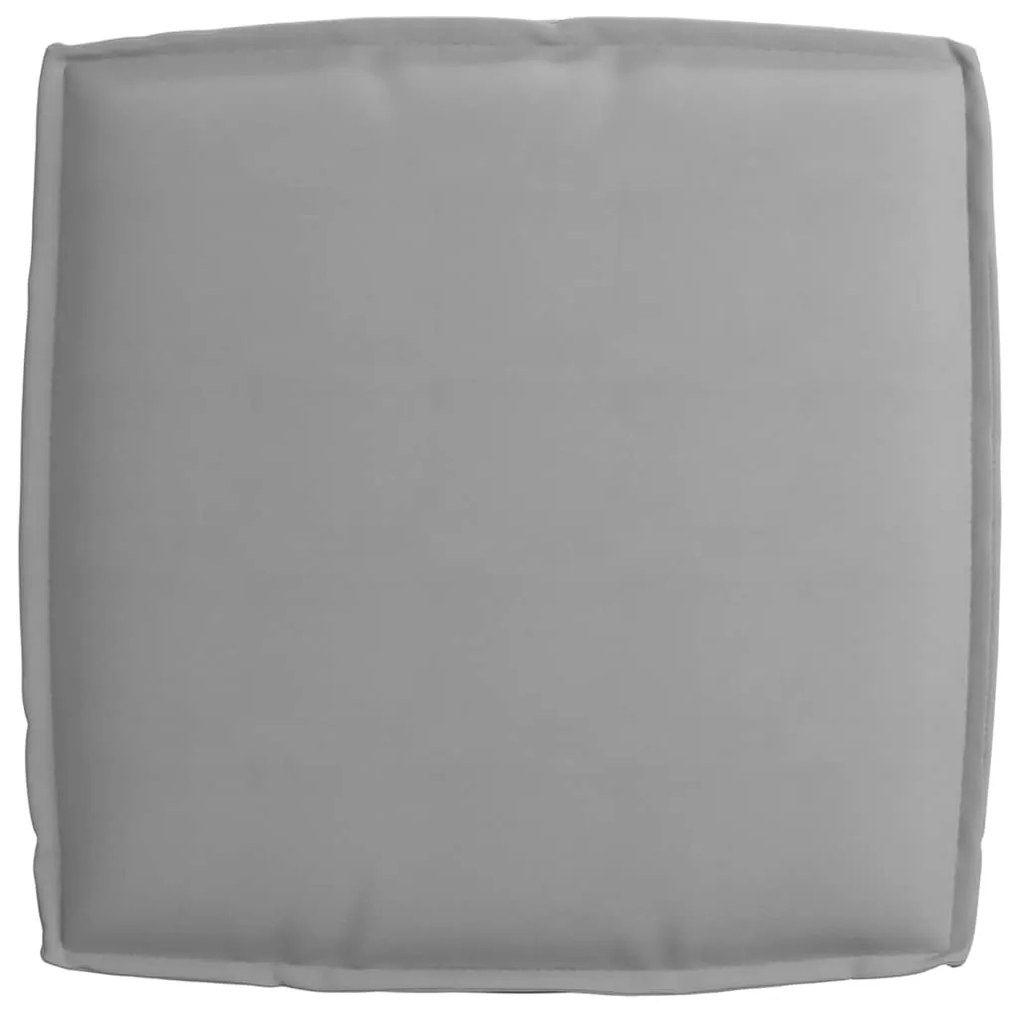 Almofada para Assento cinza 60 x 60 x 12 cm, em tecido Oxford.