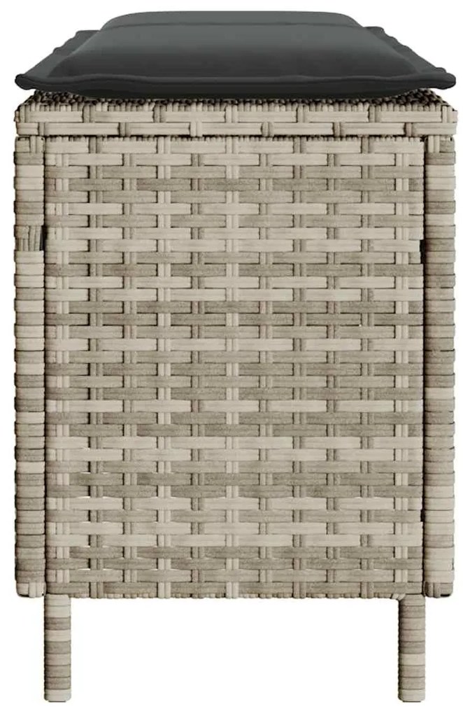Banco de jardim com almofadão 110x30x40,5 cm vime PE