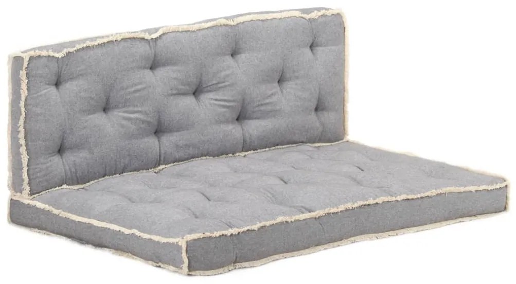 3068545 vidaXL 2 pcs conjunto almofadões para sofá de paletes antracite