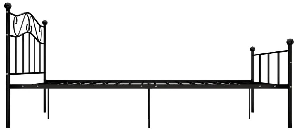 Estrutura de cama 120x200 cm metal preto