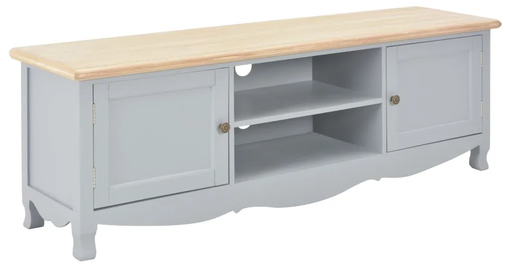 vidaXL Móvel de TV 120x30x40 cm madeira cinzento