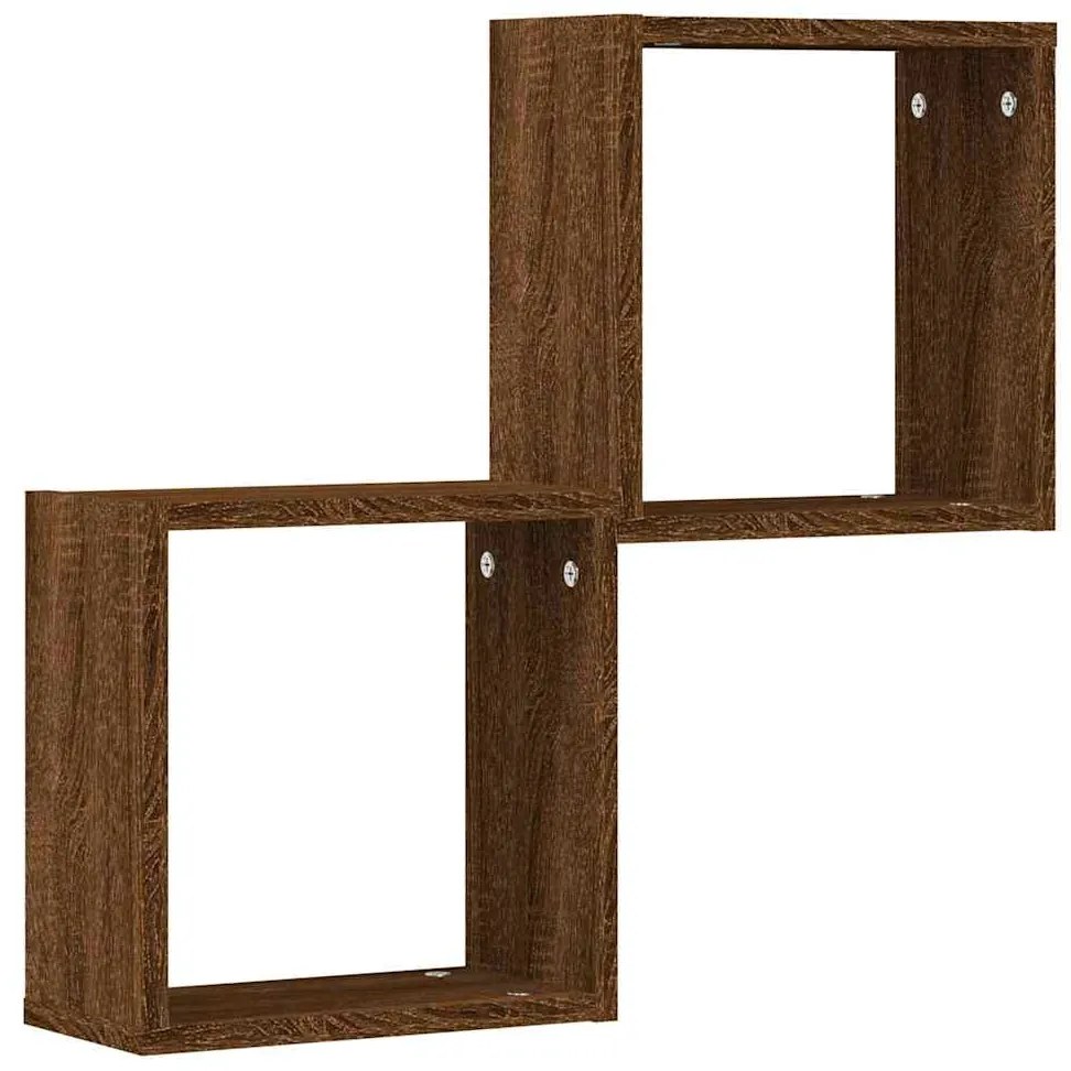 Prateleiras de parede em forma de cubo 2 pcs 30x15x30cm