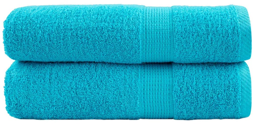 Toalhas de mãos premium SOLUND 2pcs 50x100 cm 600 gsm turquesa