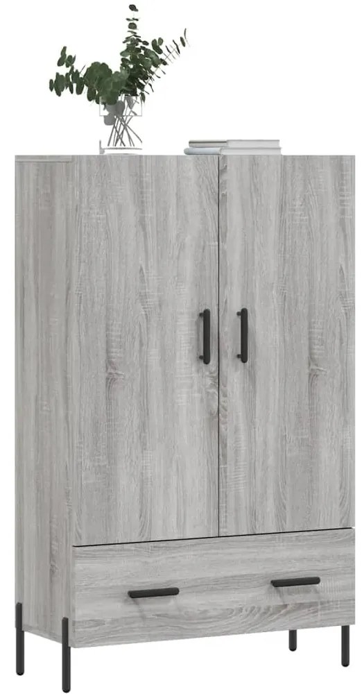 Armário alto derivados de madeira 69,5x31x115cm cinza sonoma