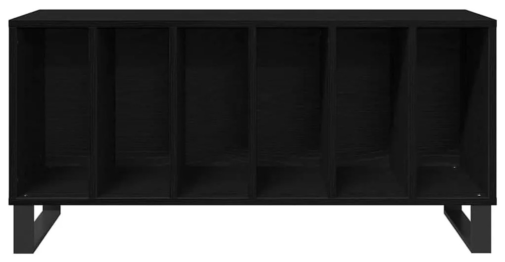 Armário de Gravação vidaXL Preto Carvalho 100x38x48 cm Madeira Projeta